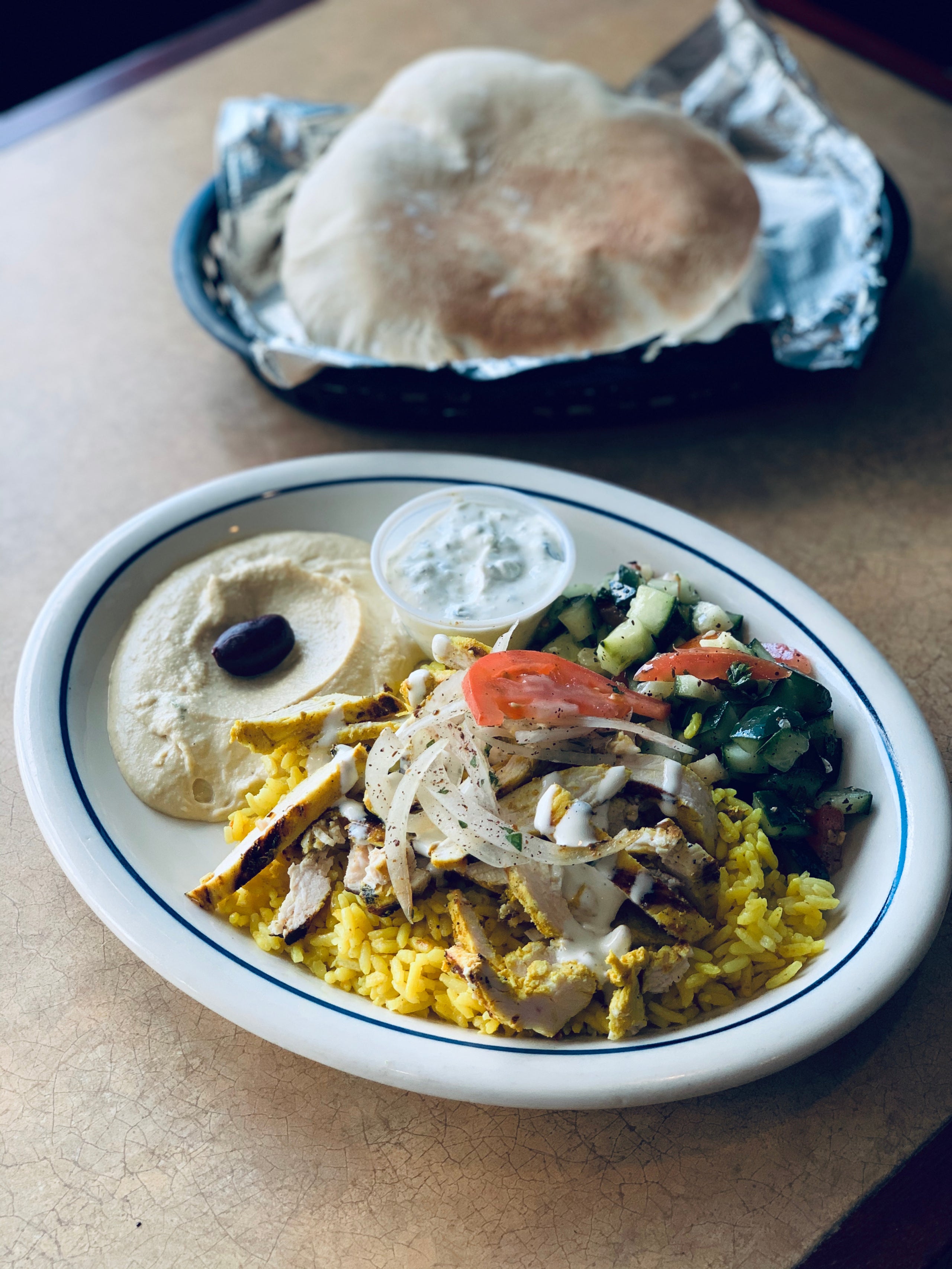 chicken shawarma plate images
